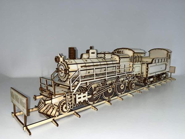 US Western steam locomotive "Western Railroad" as a 3D model